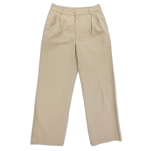 Aritzia Pants - ARITZIA TNA Crawford Pant Wide Leg Pleated Trouser Khaki Old Money Quiet Luxury